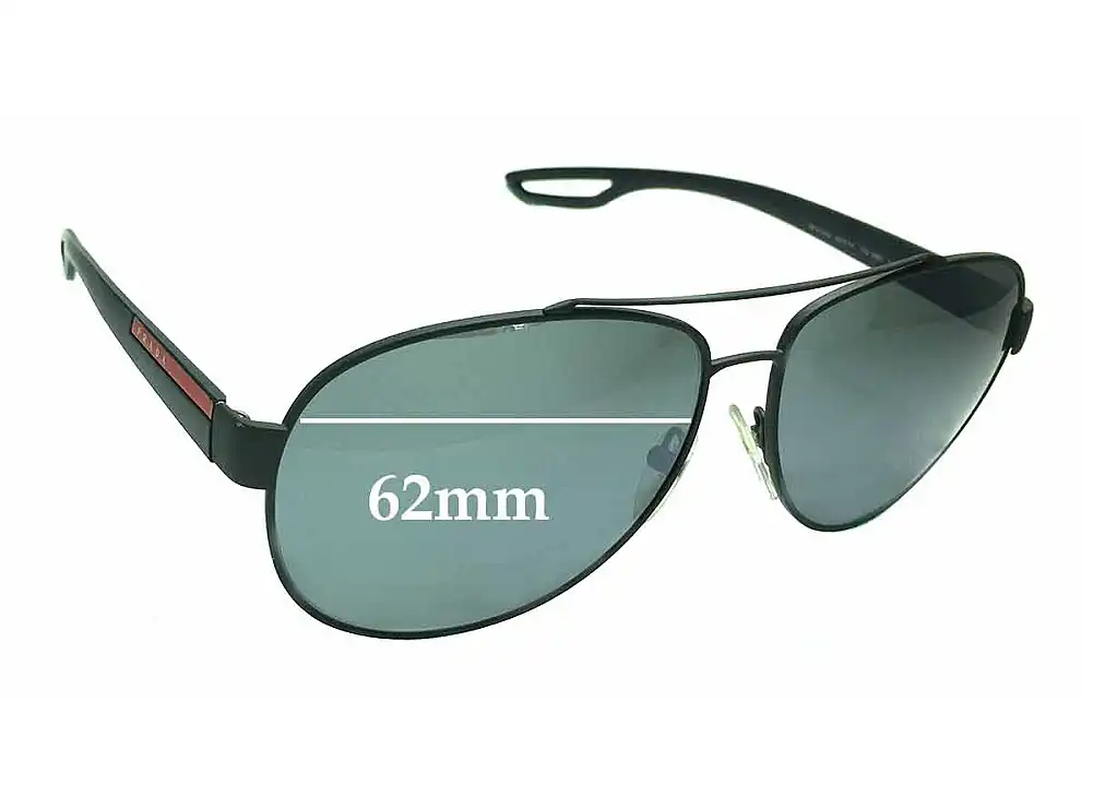 Sunglass Fix Replacement Lenses for Prada SPS55Q - 62mm Wide Sunglass Fix Replacement Lenses for Prada SPS55Q - 62mm Wide