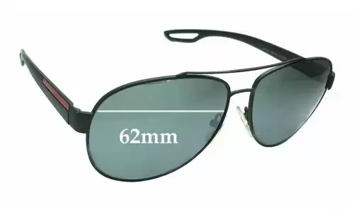 Sunglass Fix Replacement Lenses for Prada SPS55Q - 62mm Wide Prada SPS55Q Replacement Lenses 62mm wide