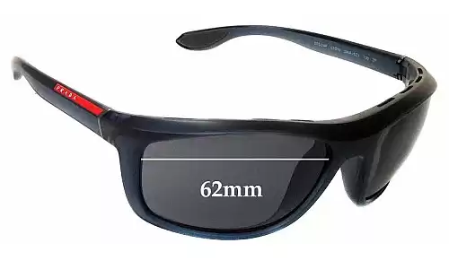 Sunglass Fix Replacement Lenses for Prada SPS04P - 62mm Wide Sunglass Fix Replacement Lenses for Prada SPS04P - 62mm Wide