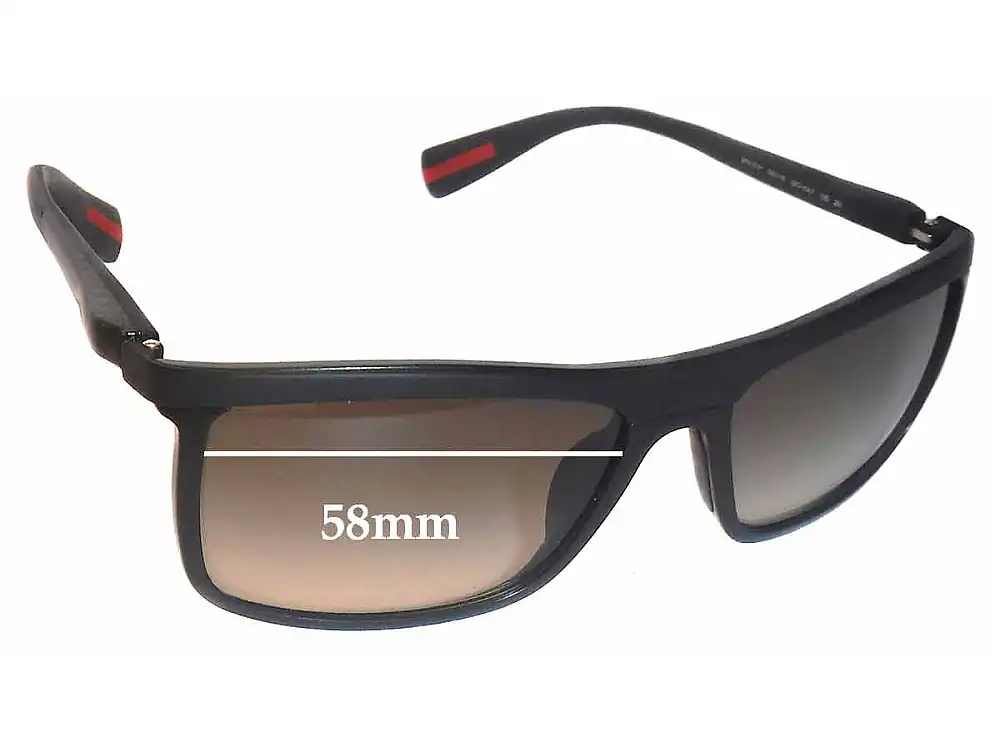 Sunglass Fix Replacement Lenses for Prada SPS51P - 58mm Wide Sunglass Fix Replacement Lenses for Prada SPS51P - 58mm Wide