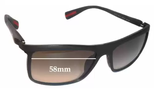 Sunglass Fix Replacement Lenses for Prada SPS51P - 58mm Wide Sunglass Fix Replacement Lenses for Prada SPS51P - 58mm Wide