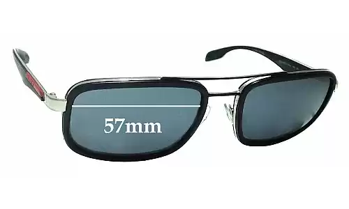 Sunglass Fix Replacement Lenses for Prada SPS52P - 57mm Wide Sunglass Fix Replacement Lenses for Prada SPS52P - 57mm Wide