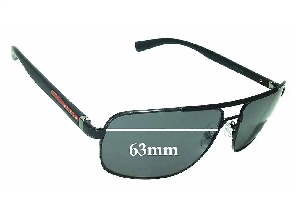 Sunglass Fix Replacement Lenses for Prada SPS55N - 63mm Wide Sunglass Fix Replacement Lenses for Prada SPS55N - 63mm Wide