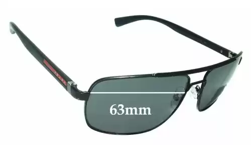 Sunglass Fix Replacement Lenses for Prada SPS55N - 63mm Wide Prada SPS55N Replacement Lenses 63mm wide