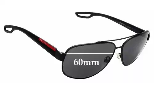 Sunglass Fix Replacement Lenses for Prada SPS58Q - 60mm Wide Prada SPS58Q Replacement Lenses 60mm wide