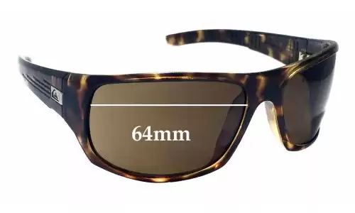 Sunglass Fix Replacement Lenses for Quiksilver The Crush - 64mm Wide Quiksilver The Crush Replacement Lenses 64mm wide