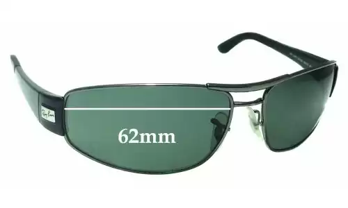Sunglass Fix Replacement Lenses for Ray-Ban RB3395 - 62mm Wide Ray-Ban RB3395 Replacement Lenses 62mm wide