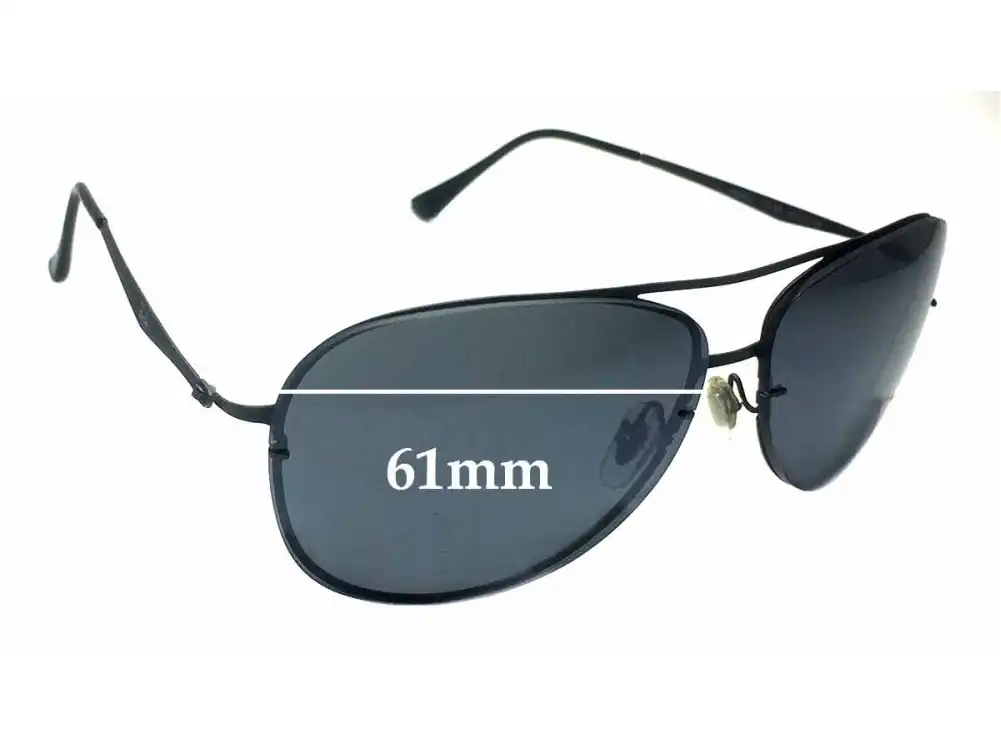Sunglass Fix Replacement Lenses for Ray-Ban RB8052 LightRay Aviator - 61mm Wide Sunglass Fix Replacement Lenses for Ray-Ban RB8052 LightRay Aviator - 61mm Wide