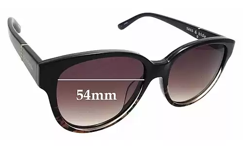 Sunglass Fix Replacement Lenses for Sass & Bide Kudu Lily - 54mm Wide Sunglass Fix Replacement Lenses for Sass & Bide Kudu Lily - 54mm Wide