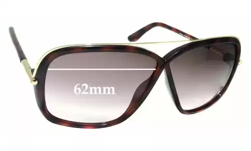 Sunglass Fix Replacement Lenses for Tom Ford Brenda TF455 - 62mm Wide Sunglass Fix Replacement Lenses for Tom Ford Brenda TF455 - 62mm Wide