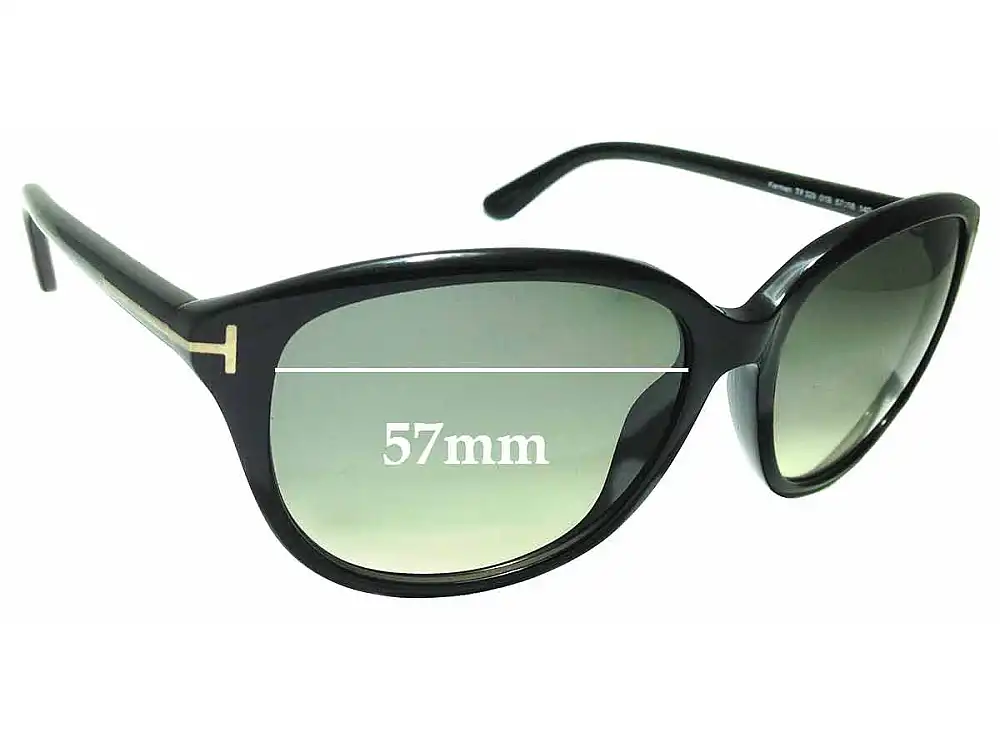 Sunglass Fix Replacement Lenses for Tom Ford Karmen TF329 - 57mm Wide Sunglass Fix Replacement Lenses for Tom Ford Karmen TF329 - 57mm Wide