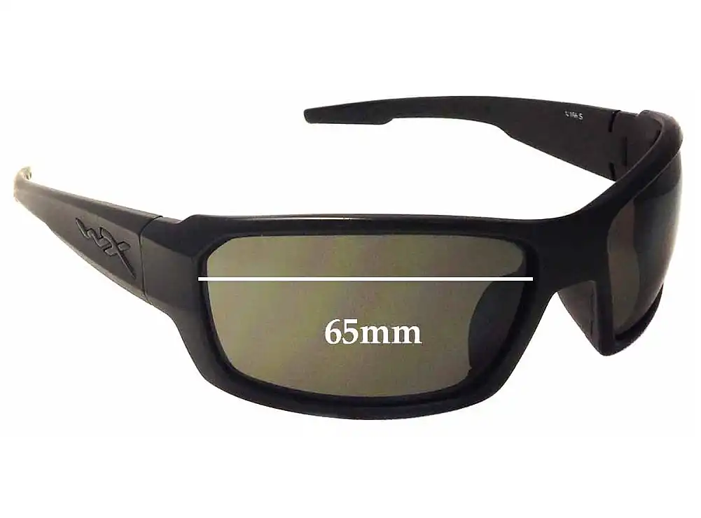 Sunglass Fix Replacement Lenses for Wiley X Wiley X Rebel - 65mm Wide Sunglass Fix Replacement Lenses for Wiley X Wiley X Rebel - 65mm Wide
