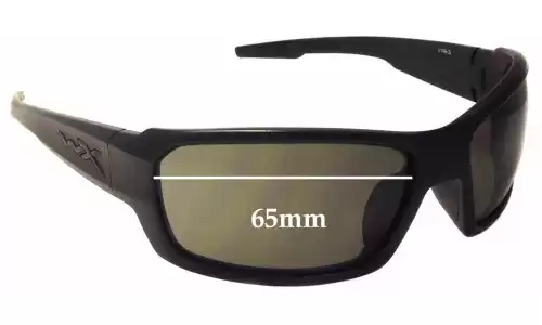 Sunglass Fix Replacement Lenses for Wiley X Wiley X Rebel - 65mm Wide Sunglass Fix Replacement Lenses for Wiley X Wiley X Rebel - 65mm Wide