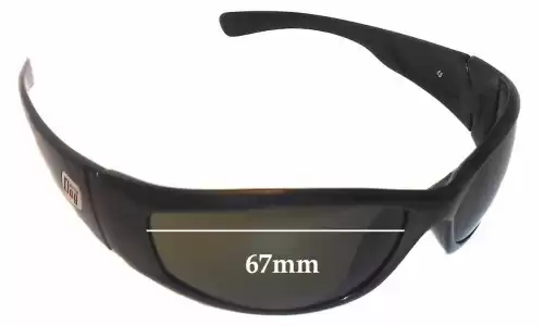 Sunglass Fix Replacement Lenses for Dirty Dog Bombster - 67mm Wide Sunglass Fix Replacement Lenses for Dirty Dog Bombster - 67mm Wide