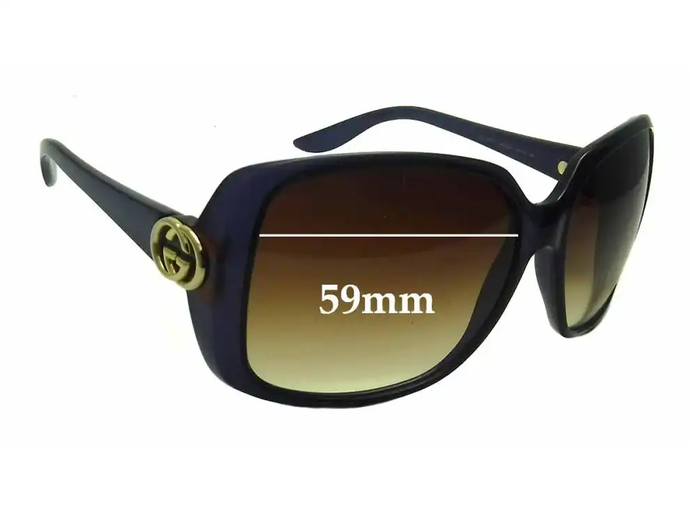 Sunglass Fix Replacement Lenses for Gucci GG3166/S - 59mm Wide Sunglass Fix Replacement Lenses for Gucci GG3166/S - 59mm Wide