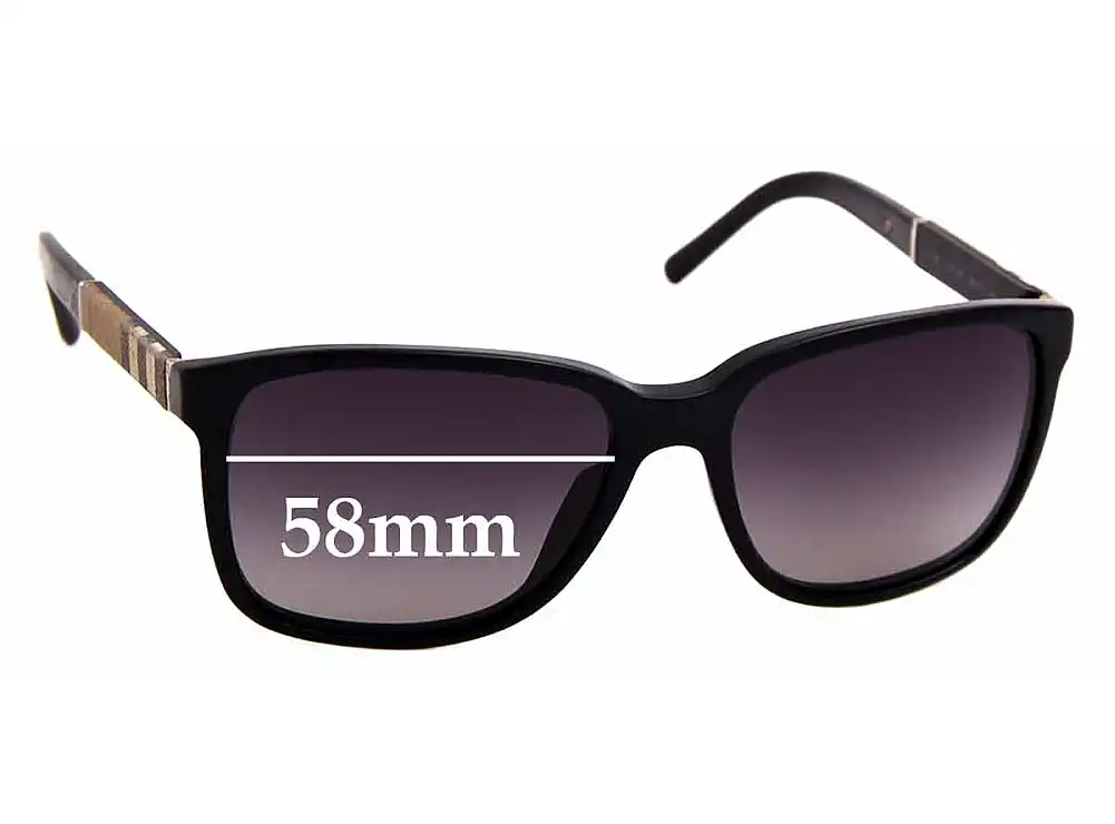 Sunglass Fix Replacement Lenses for Burberry B 4181 - 58mm Wide Sunglass Fix Replacement Lenses for Burberry B 4181 - 58mm Wide