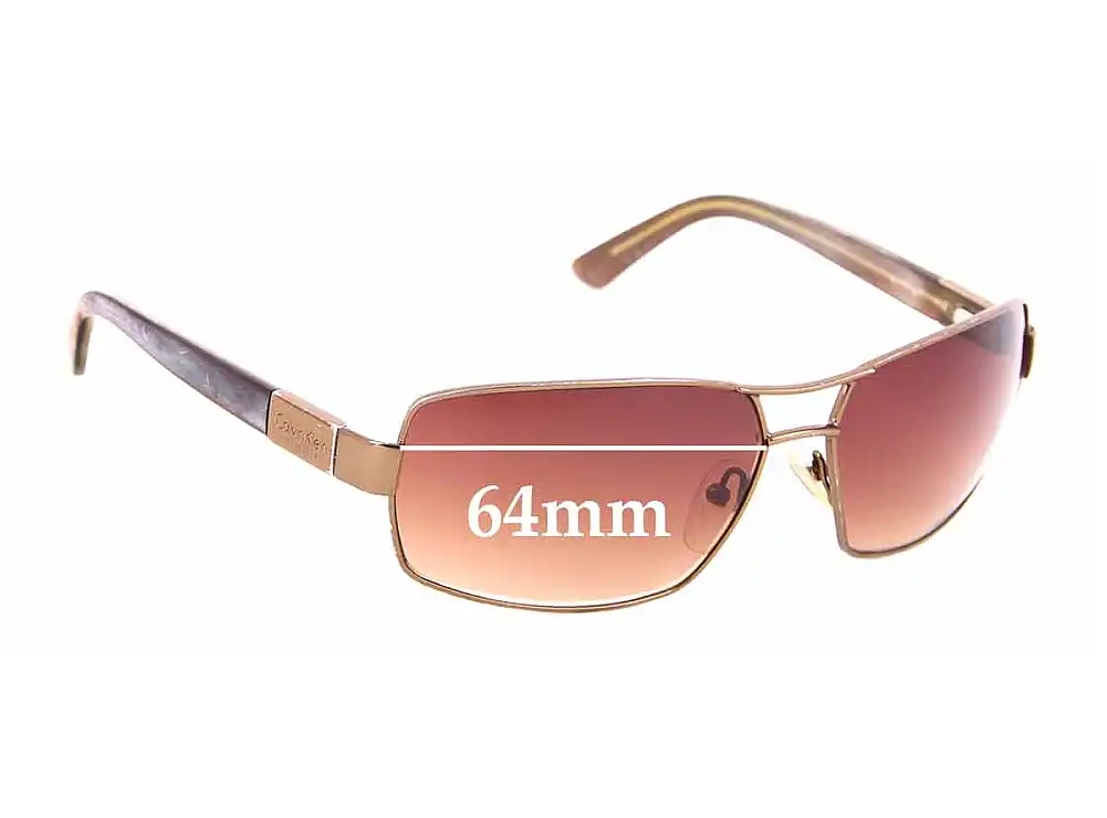 Sunglass Fix Replacement Lenses for Calvin Klein CK916S - 64mm Wide Sunglass Fix Replacement Lenses for Calvin Klein CK916S - 64mm Wide