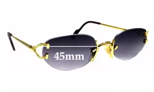 Sunglass Fix Replacement Lenses for Cartier 1902197 - 45mm Wide Sunglass Fix Replacement Lenses for Cartier 1902197 - 45mm Wide