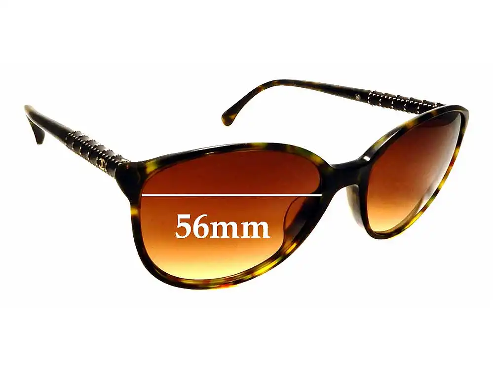 Sunglass Fix Replacement Lenses for Chanel 5207 - 56mm Wide Sunglass Fix Replacement Lenses for Chanel 5207 - 56mm Wide
