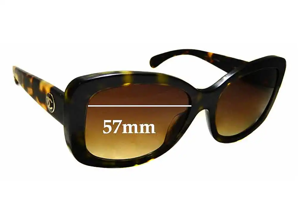 Sunglass Fix Replacement Lenses for Chanel 5322 - 57mm Wide Sunglass Fix Replacement Lenses for Chanel 5322 - 57mm Wide