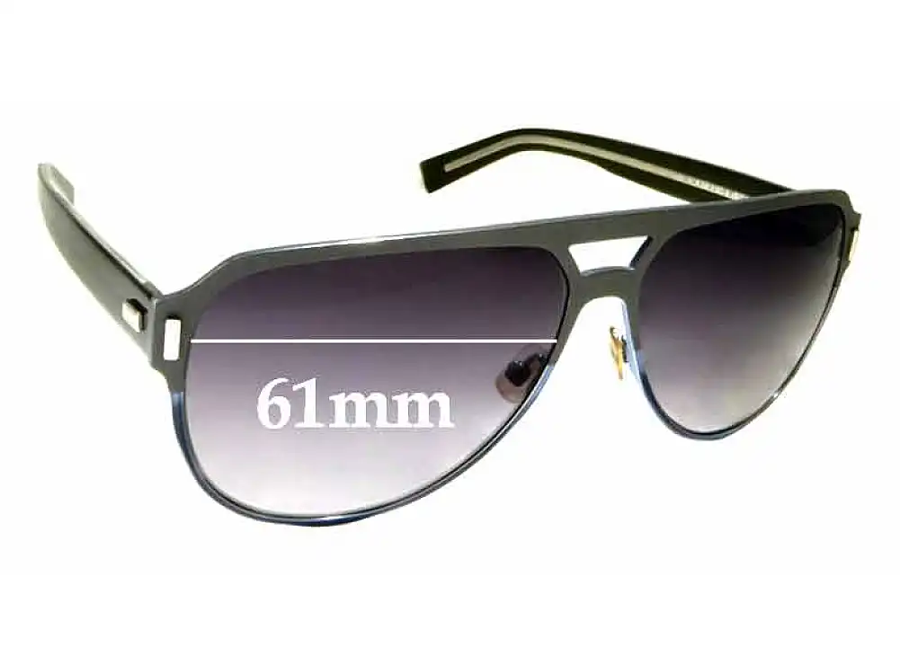 Sunglass Fix Replacement Lenses for Christian Dior Homme Black Tie 2.0SD - 61mm Wide Sunglass Fix Replacement Lenses for Christian Dior Homme Black Tie 2.0SD - 61mm Wide