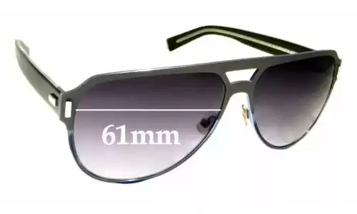 Sunglass Fix Replacement Lenses for Christian Dior Homme Black Tie 2.0SD - 61mm Wide Sunglass Fix Replacement Lenses for Christian Dior Homme Black Tie 2.0SD - 61mm Wide