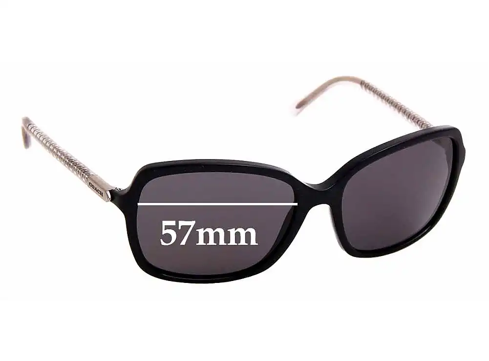 Sunglass Fix Replacement Lenses for Coach HC8152 - 57mm Wide Sunglass Fix Replacement Lenses for Coach HC8152 - 57mm Wide