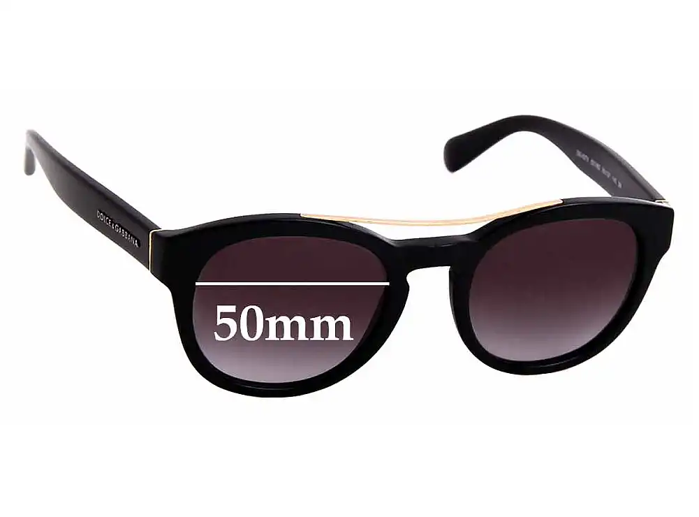 Sunglass Fix Replacement Lenses for Dolce & Gabbana DG4274 - 50mm Wide Sunglass Fix Replacement Lenses for Dolce & Gabbana DG4274 - 50mm Wide