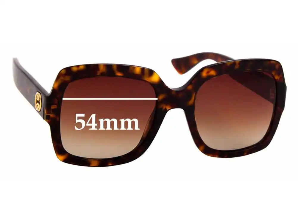 Sunglass Fix Replacement Lenses for Gucci GG0036/S - 54mm Wide Sunglass Fix Replacement Lenses for Gucci GG0036/S - 54mm Wide
