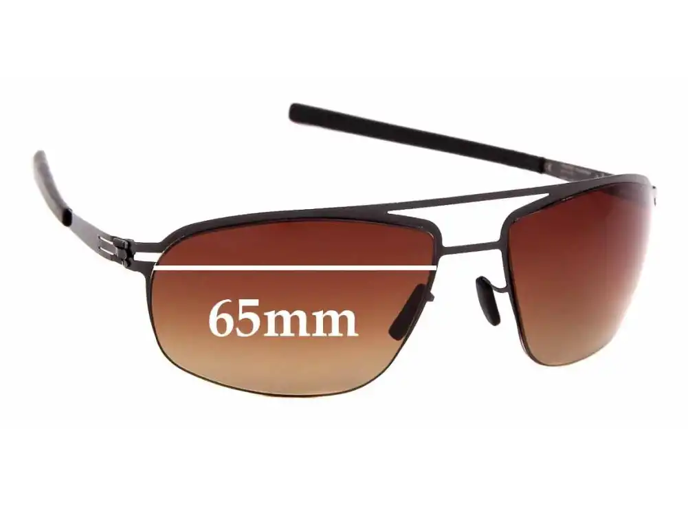 Sunglass Fix Replacement Lenses for IC! Berlin Waleed - 65mm Wide Sunglass Fix Replacement Lenses for IC! Berlin Waleed - 65mm Wide
