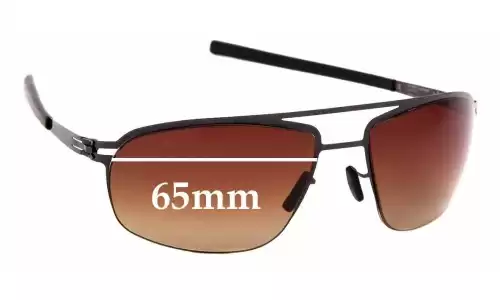 Sunglass Fix Replacement Lenses for IC! Berlin Waleed - 65mm Wide Sunglass Fix Replacement Lenses for IC! Berlin Waleed - 65mm Wide