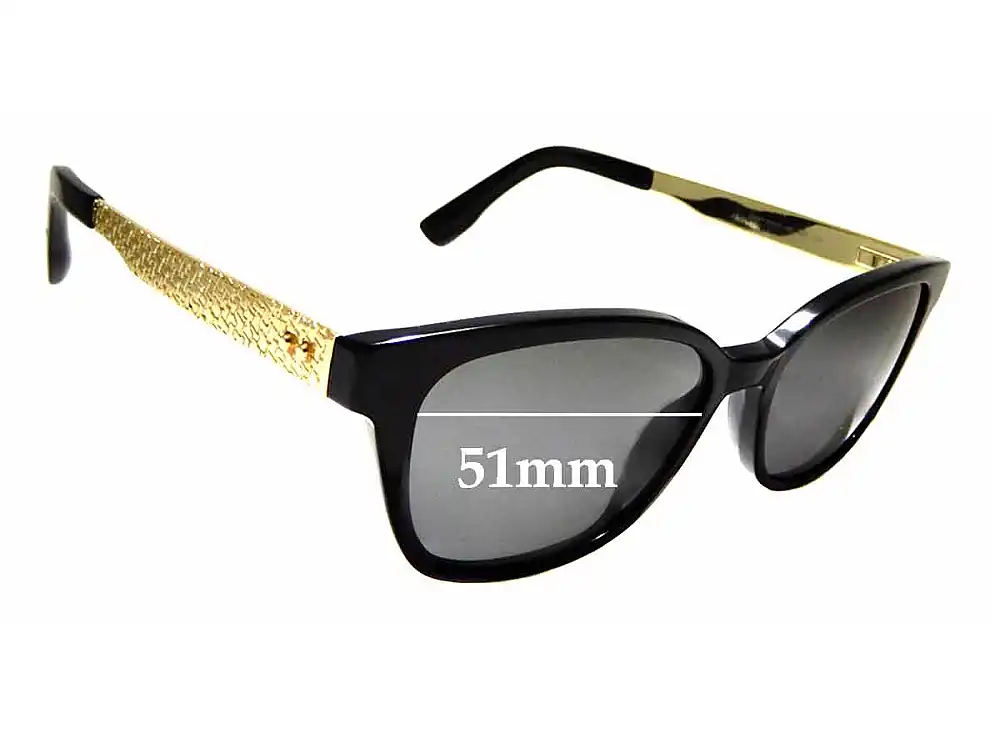 Sunglass Fix Replacement Lenses for Jimmy Choo 160 - 51mm Wide Sunglass Fix Replacement Lenses for Jimmy Choo 160 - 51mm Wide