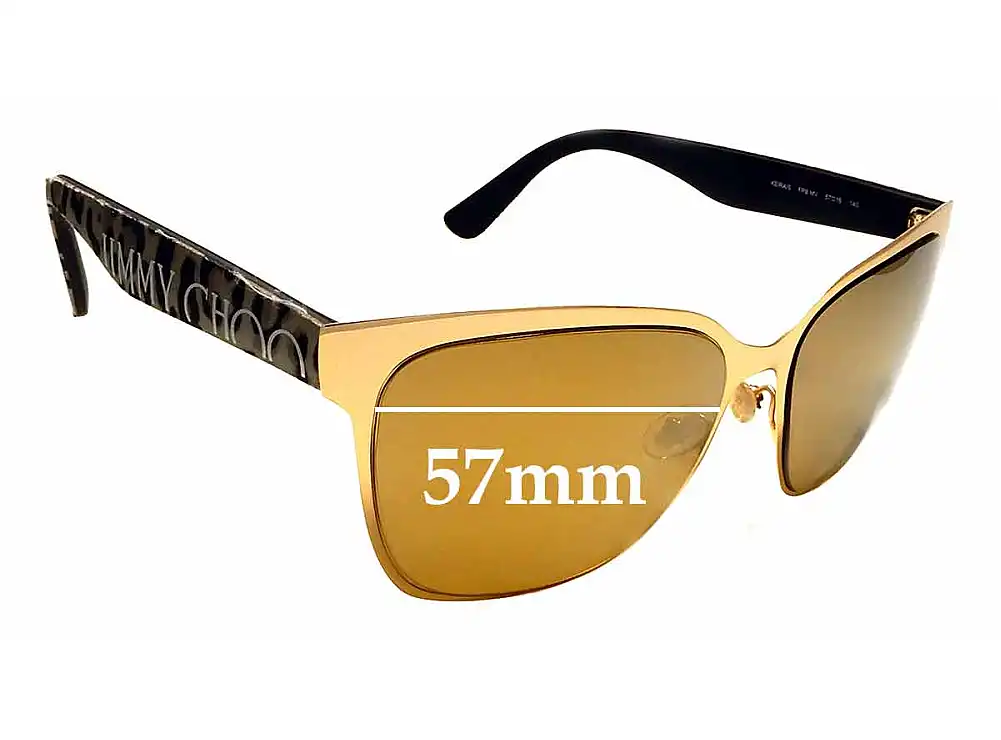 Sunglass Fix Replacement Lenses for Jimmy Choo Keira - 57mm Wide Sunglass Fix Replacement Lenses for Jimmy Choo Keira - 57mm Wide