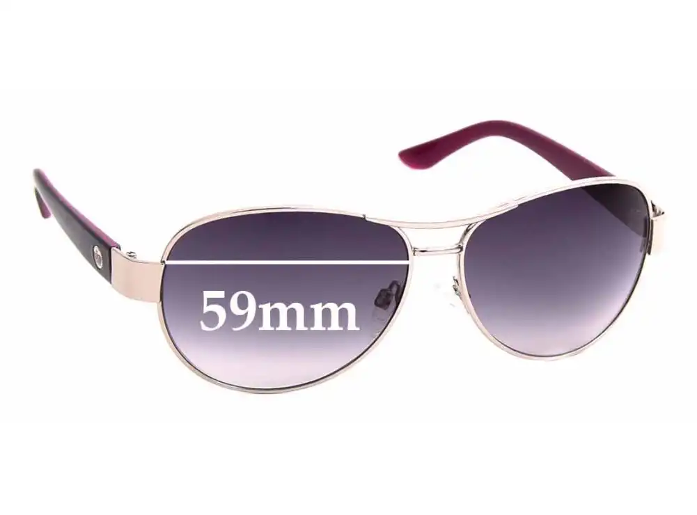 Sunglass Fix Replacement Lenses for Juicy Couture WJC61SG28S - 59mm Wide Sunglass Fix Replacement Lenses for Juicy Couture WJC61SG28S - 59mm Wide