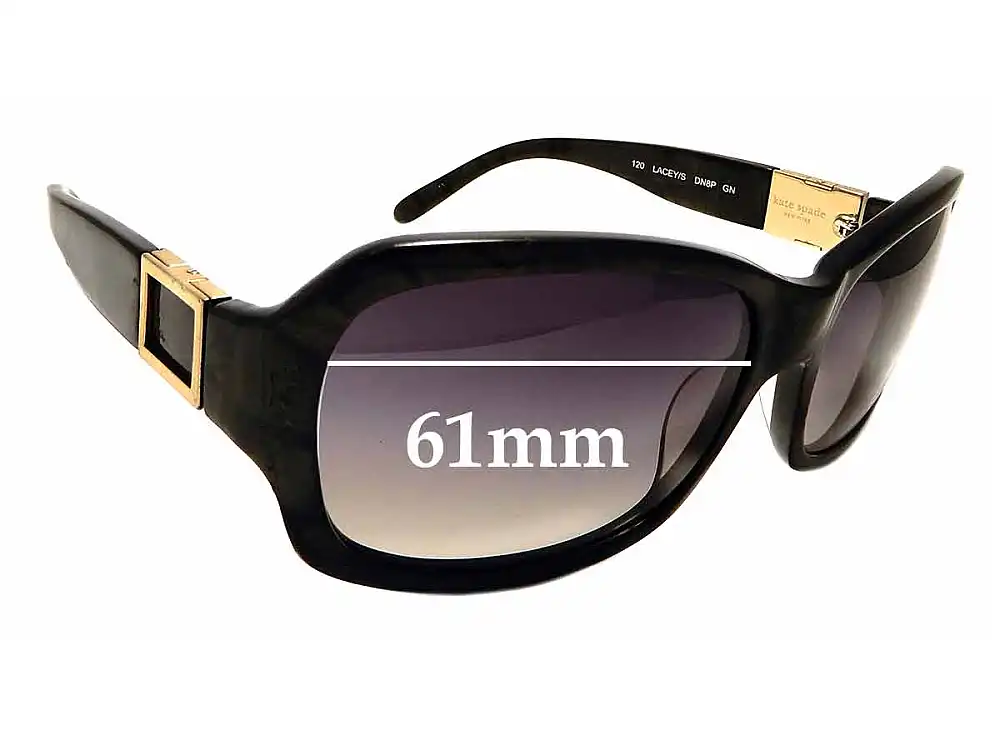 Sunglass Fix Replacement Lenses for Kate Spade Lacey/s - 61mm Wide Sunglass Fix Replacement Lenses for Kate Spade Lacey/s - 61mm Wide