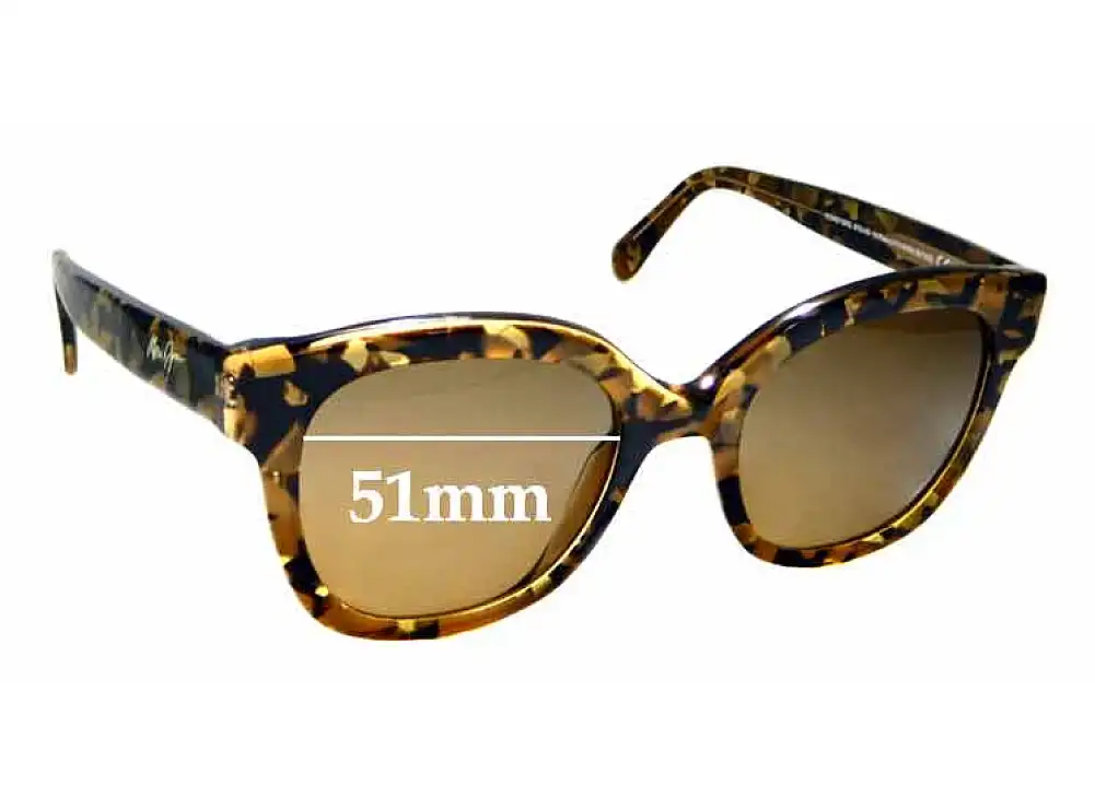 Sunglass Fix Replacement Lenses for Maui Jim MJ751 Honey Girl - 51mm Wide Sunglass Fix Replacement Lenses for Maui Jim MJ751 Honey Girl - 51mm Wide