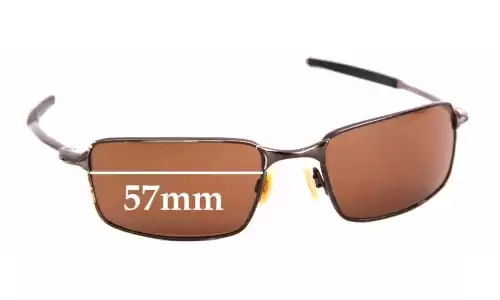 Sunglass Fix Replacement Lenses for Oakley Square Wire - 57mm Wide Oakley Square Wire Replacement Lenses 57mm wide
