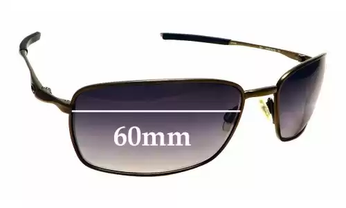 Oakley Square Wire OO6016 Replacement Lenses 60mm Sunglass Fix Replacement Lenses for Oakley Square Wire OO6016 - 60mm Wide