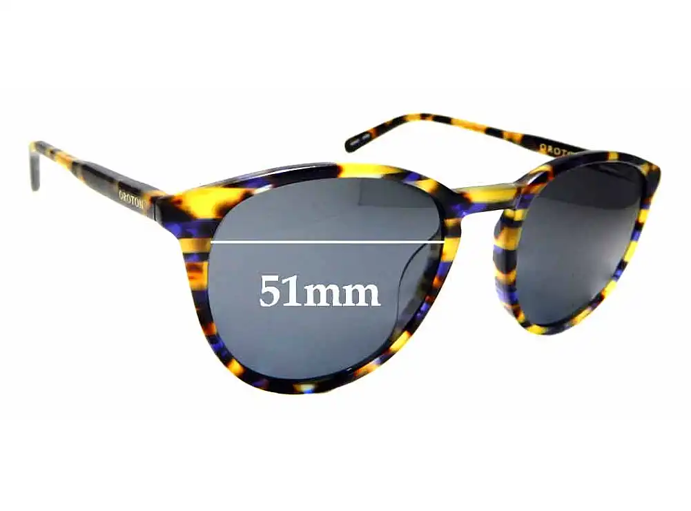 Sunglass Fix Replacement Lenses for Oroton Kiko - 51mm Wide Sunglass Fix Replacement Lenses for Oroton Kiko - 51mm Wide