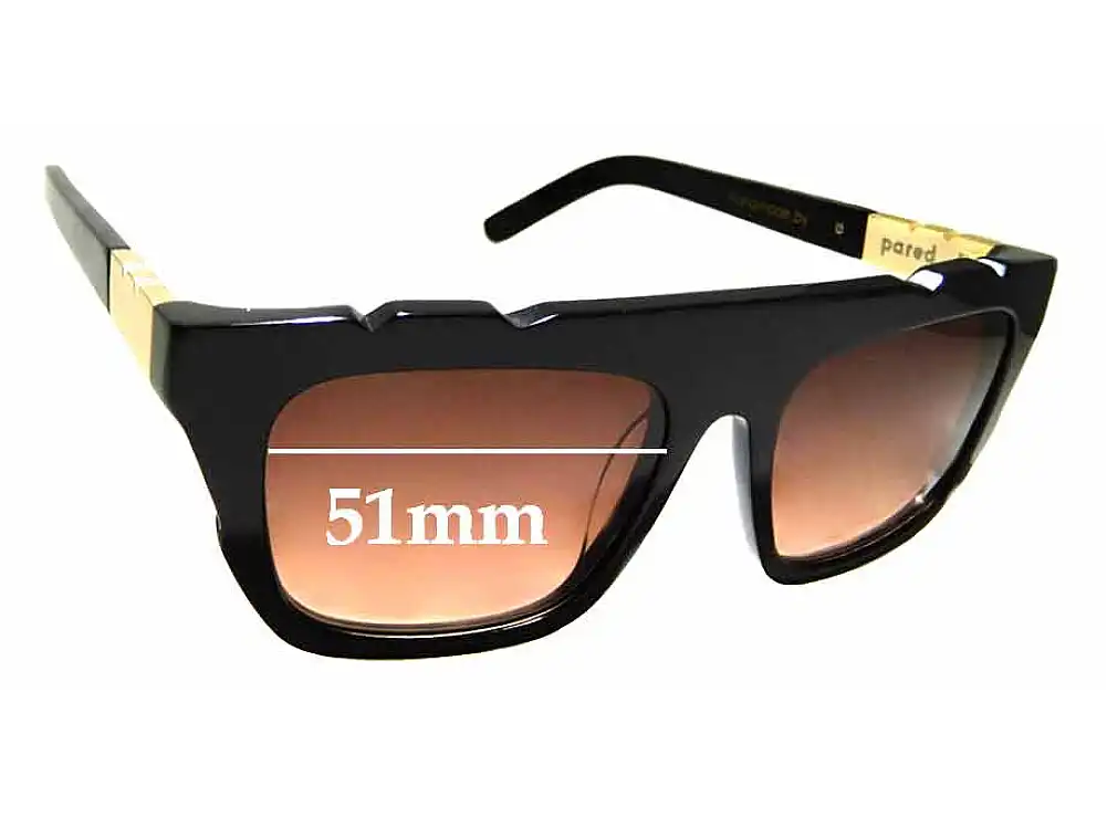 Sunglass Fix Replacement Lenses for Pared Shake & Bake - 51mm Wide Sunglass Fix Replacement Lenses for Pared Shake & Bake - 51mm Wide