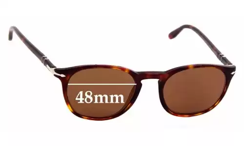 Sunglass Fix Replacement Lenses for Persol 3007-V - 48mm Wide Persol 3007-V Replacement Lenses 48mm wide