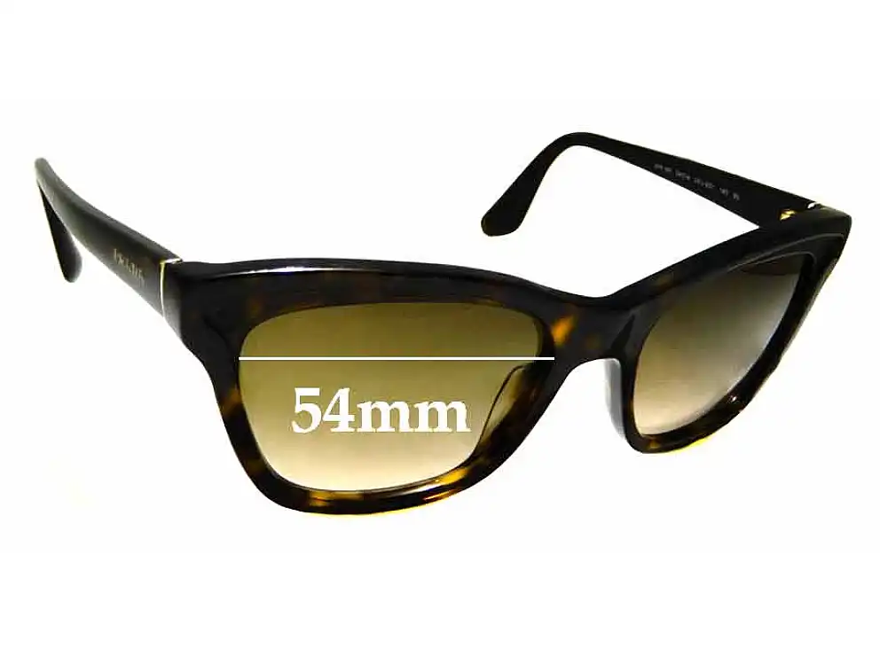 Sunglass Fix Replacement Lenses for Prada SPR16P - 54mm Wide Sunglass Fix Replacement Lenses for Prada SPR16P - 54mm Wide