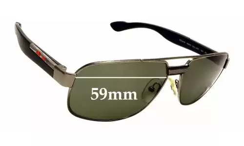 Sunglass Fix Replacement Lenses for Prada SPS54M & PS54MS - 59mm Wide Prada SPS54M & PS54MS Replacement Lenses 59mm wide