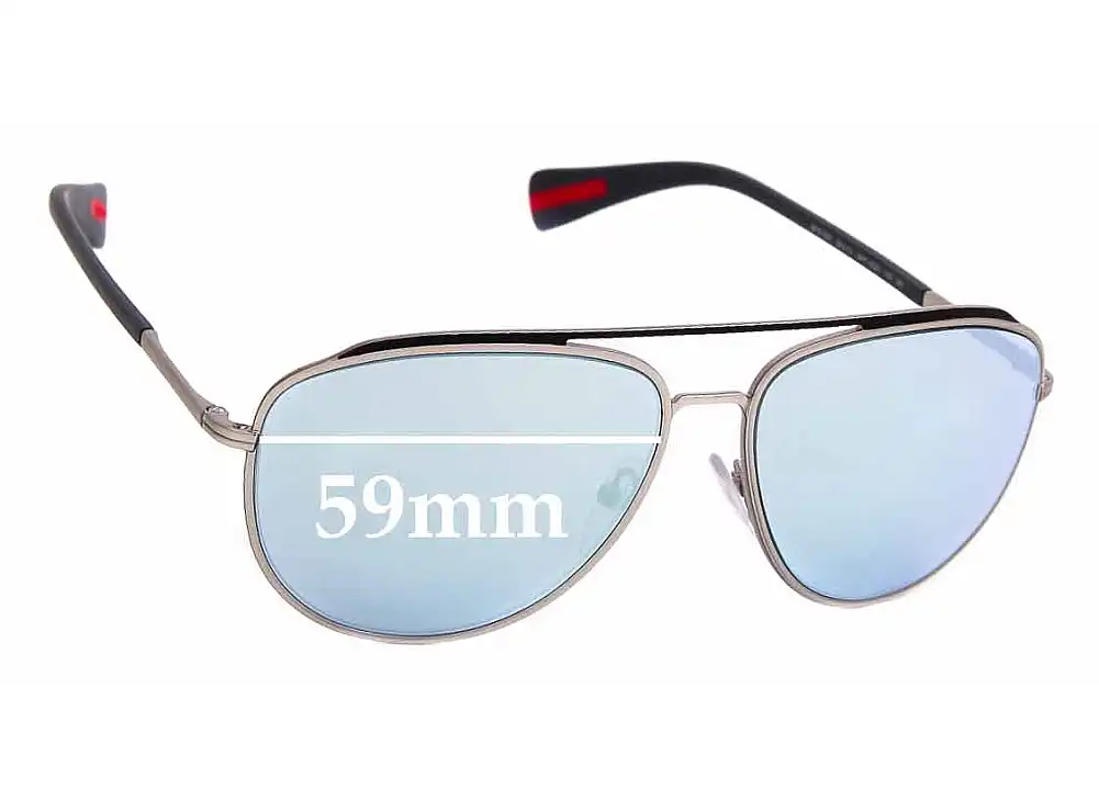 Sunglass Fix Replacement Lenses for Prada SPS55R & PS55RS - 59mm Wide Sunglass Fix Replacement Lenses for Prada SPS55R & PS55RS - 59mm Wide