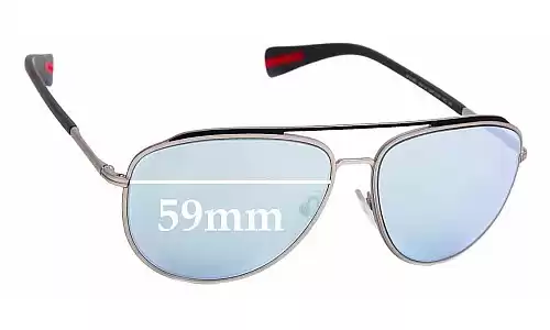 Sunglass Fix Replacement Lenses for Prada SPS55R & PS55RS - 59mm Wide Prada SPS55R & PS55RS Replacement Lenses 59mm wide