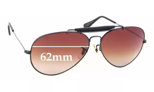 Sunglass Fix Replacement Lenses for Ray Ban B&L Outdoorsman - 62mm Wide Ray Ban B&L Outdoorsman Replacement Lenses 62mm wide