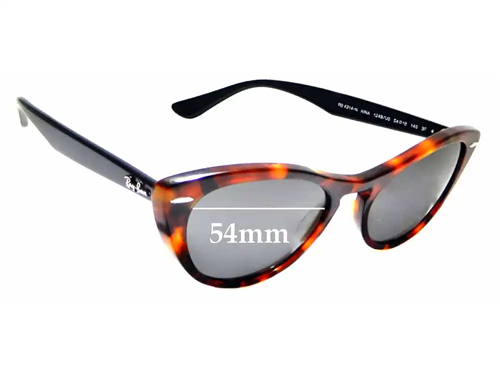 Sunglass Fix Replacement Lenses for Ray-Ban RB4314-N Nina - 54mm Wide Sunglass Fix Replacement Lenses for Ray-Ban RB4314-N Nina - 54mm Wide