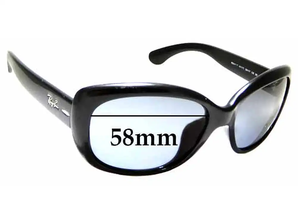 Sunglass Fix Replacement Lenses for Ray-Ban RB4101F Jackie Ohh (Low Bridge Fit) - 58mm Wide Sunglass Fix Replacement Lenses for Ray-Ban RB4101F Jackie Ohh (Low Bridge Fit) - 58mm Wide