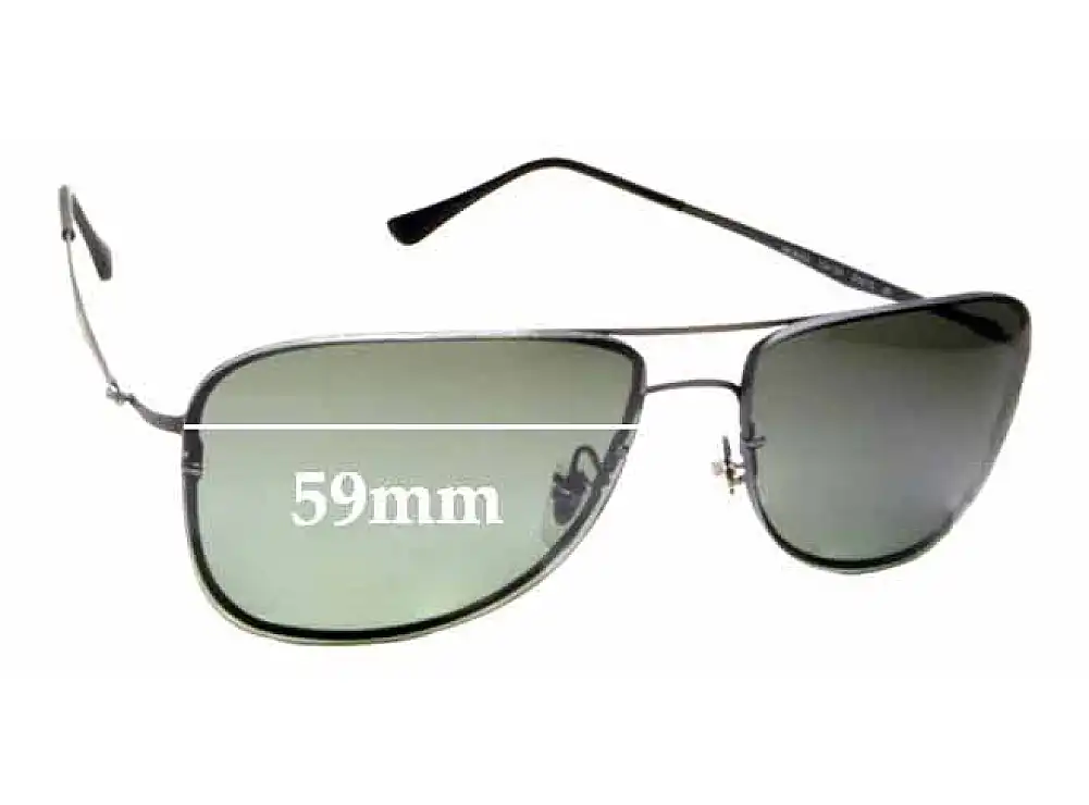 Sunglass Fix Replacement Lenses for Ray-Ban RB8054LightRay - 59mm Wide Sunglass Fix Replacement Lenses for Ray-Ban RB8054LightRay - 59mm Wide