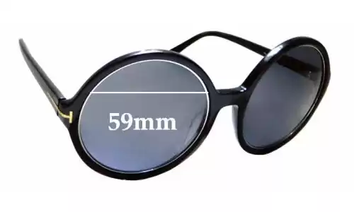 Sunglass Fix Replacement Lenses for Tom Ford Carrie TF268 - 59mm Wide Sunglass Fix Replacement Lenses for Tom Ford Carrie TF268 - 59mm Wide